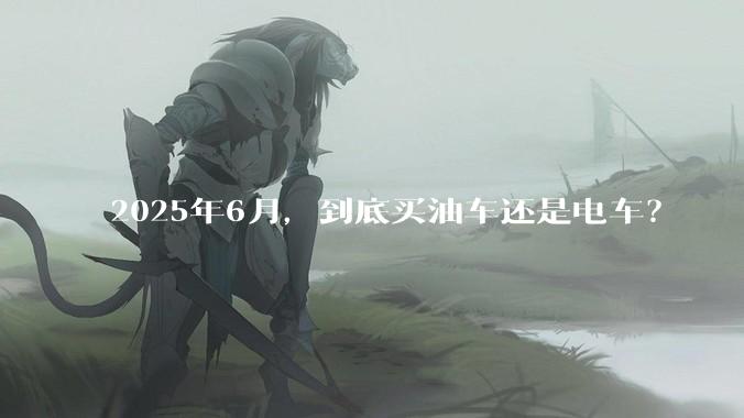 2025年6月，到底买油车还是电车？