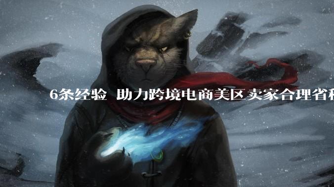 6条经验 助力跨境电商美区卖家合理省税技巧有哪些 - *