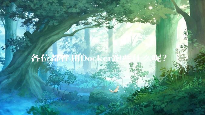 各位都在用Docker跑些什么呢？