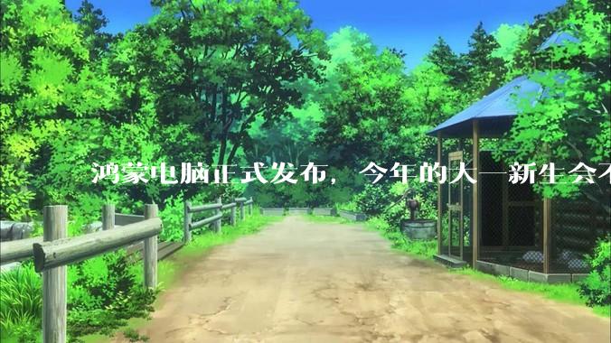 鸿蒙电脑正式发布，今年的大一新生会不会扎堆购买鸿蒙电脑？