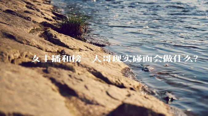 女主播和榜一大哥现实碰面会做什么？