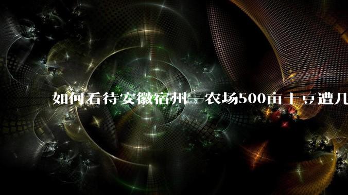 如何看待安徽宿州一农场500亩土豆遭几百名村民哄抢，曝光后民警要求种植户删帖？法不责众？如何有效维权？