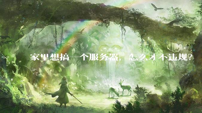家里想搞一个服务器，怎么才不违规？