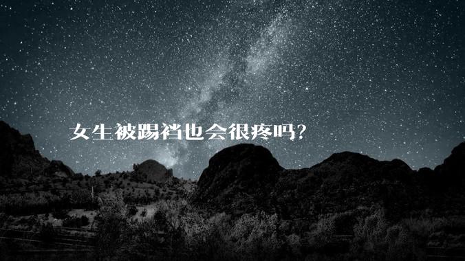 女生被踢裆也会很疼吗？